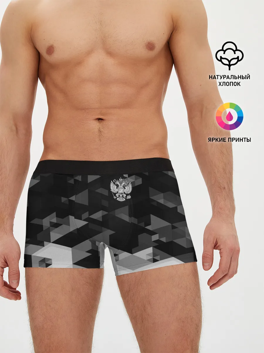 Мужские трусы боксеры / Герб РФ
