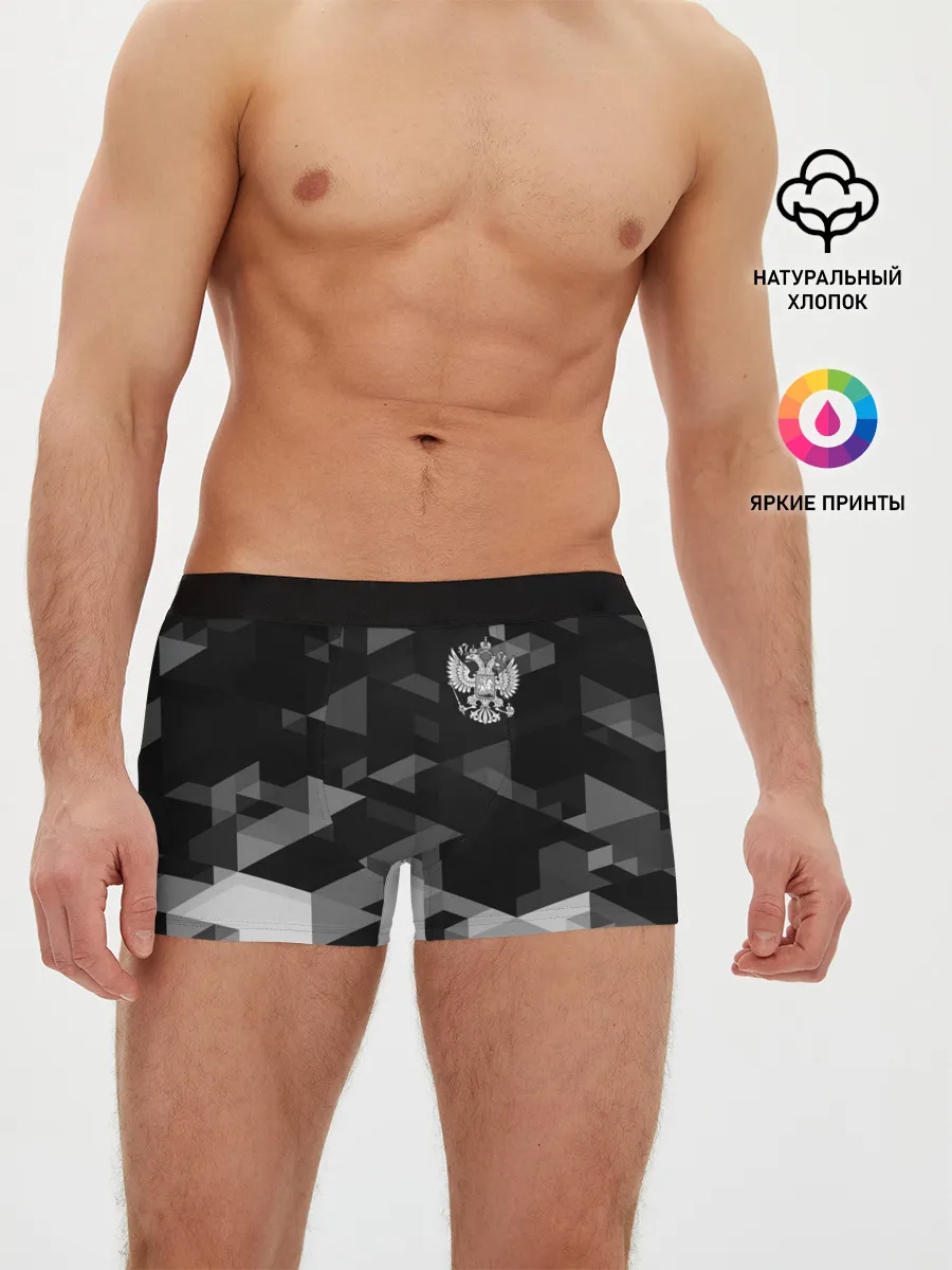 Мужские трусы боксеры / Герб РФ