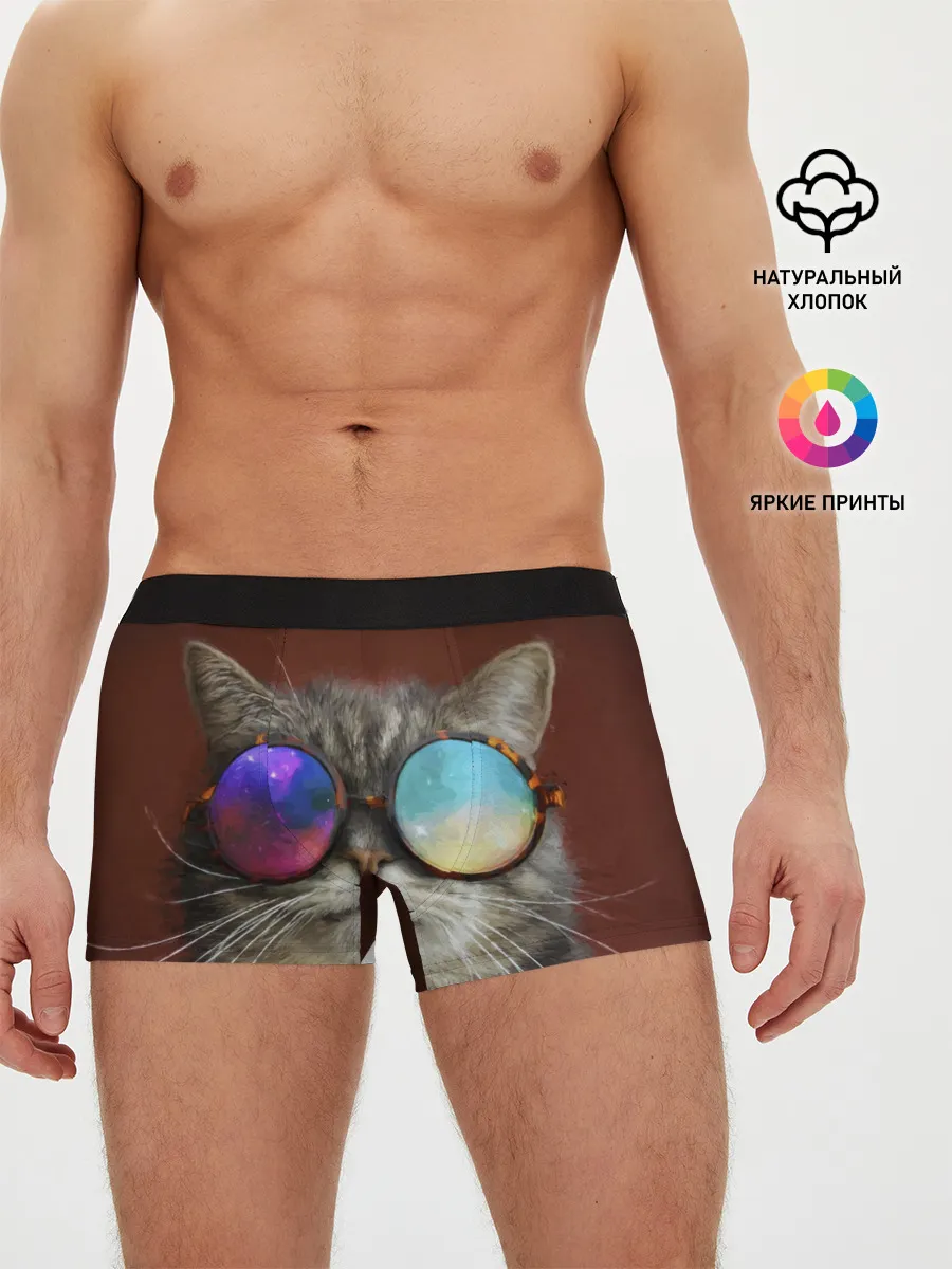 Мужские трусы боксеры / котейки
