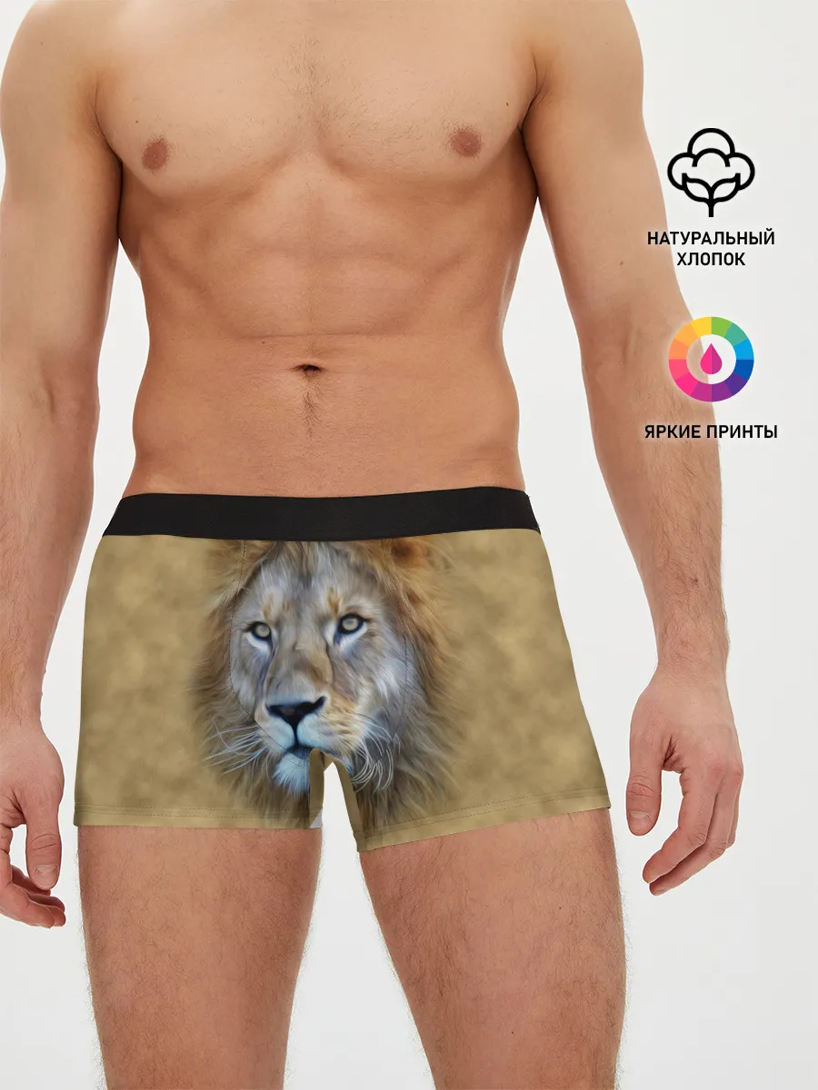 Мужские трусы боксеры / Лев