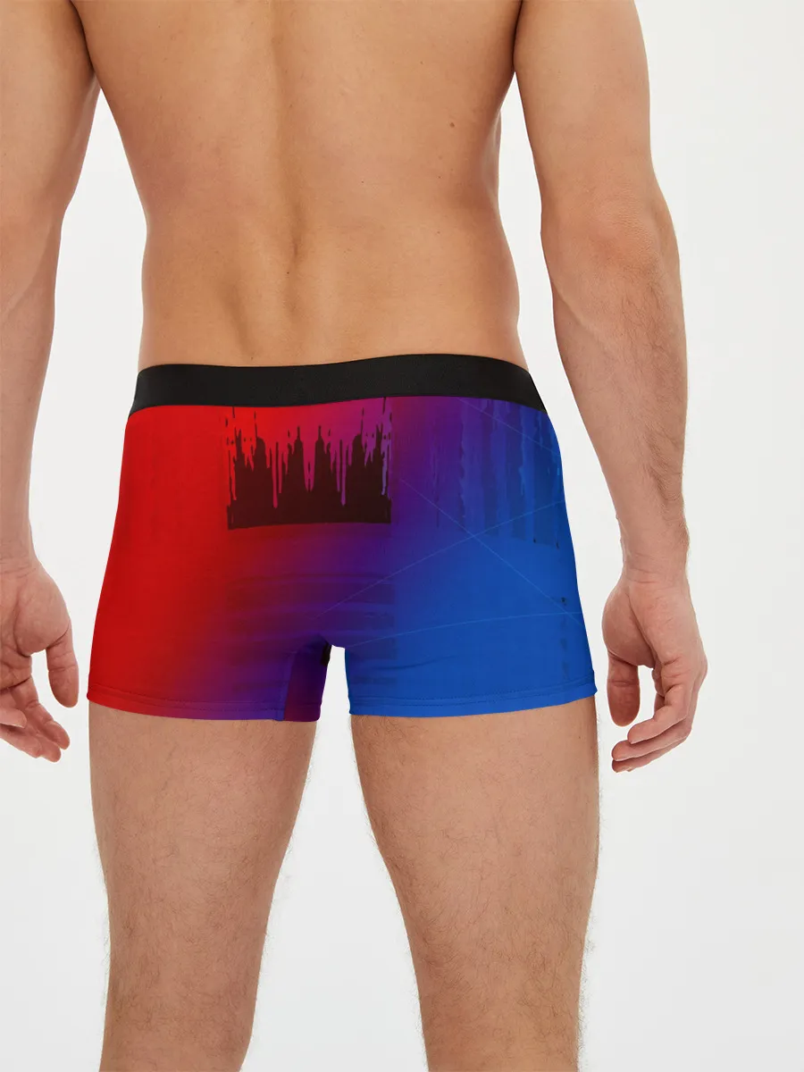 Мужские трусы боксеры / FC Barcelona color sport