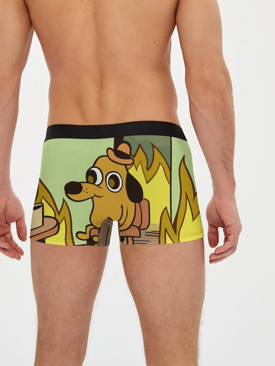 Мужские трусы боксеры / This is fine