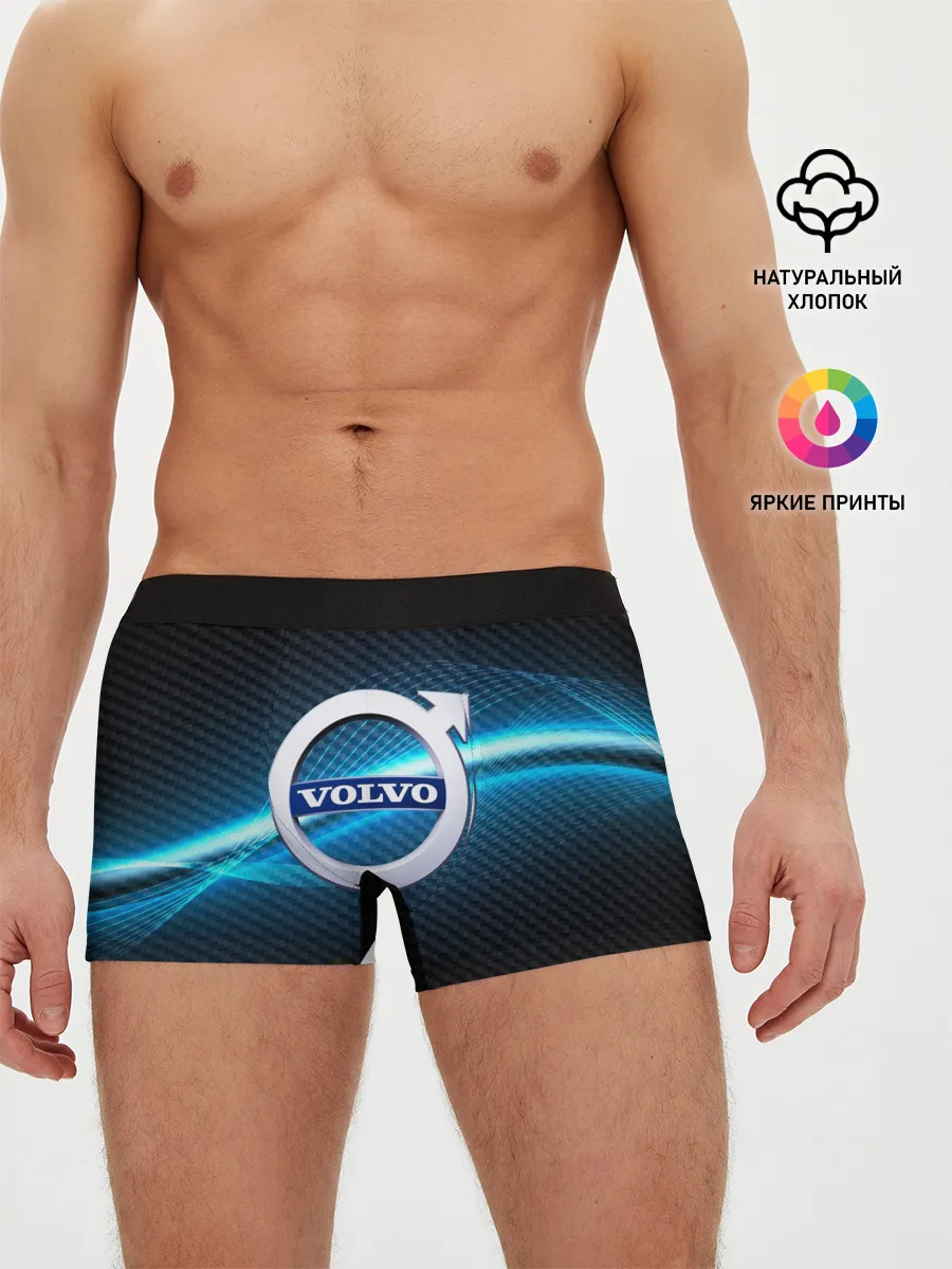 Мужские трусы боксеры / VOLVO machine motor XXI