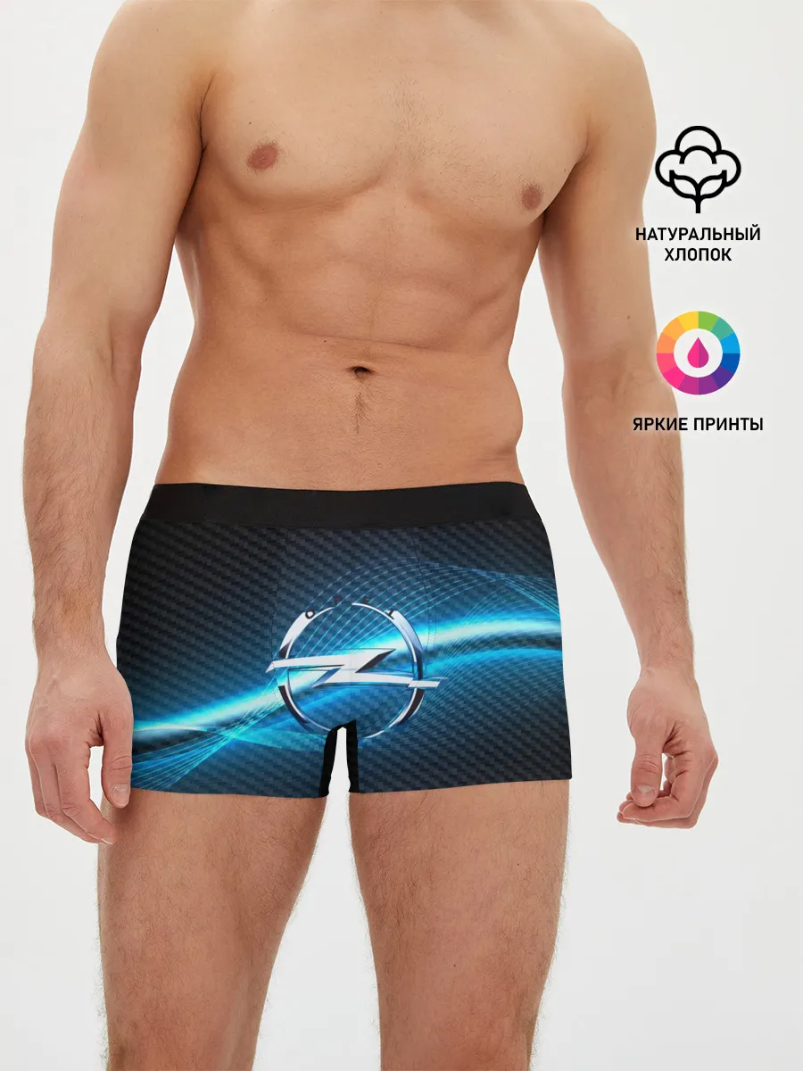 Мужские трусы боксеры / OPEL machine motor XXI