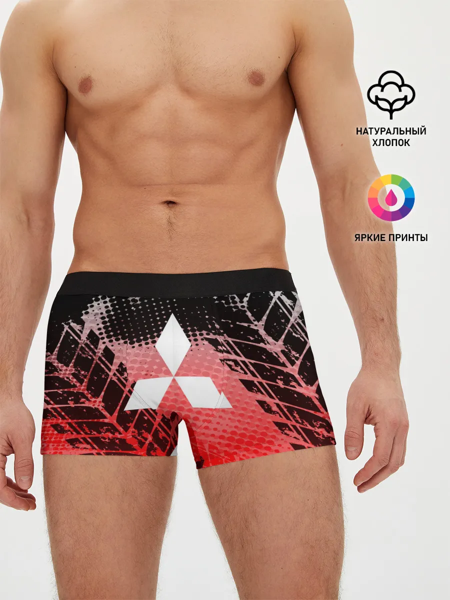 Мужские трусы боксеры / Mitsubishi sport auto motors