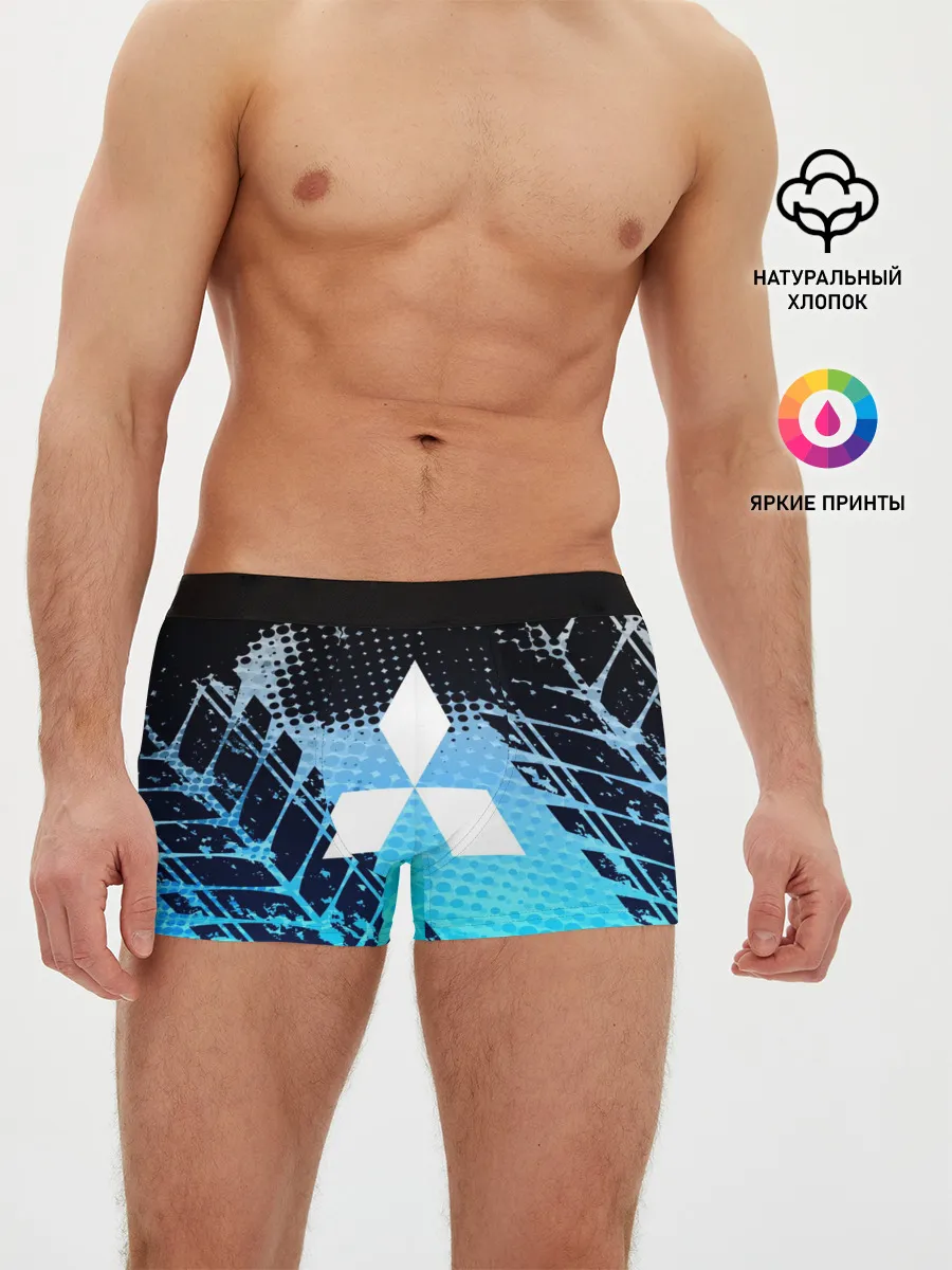 Мужские трусы боксеры / Mitsubishi sport auto motors