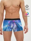 Мужские трусы боксеры / Miku на фоне космоса