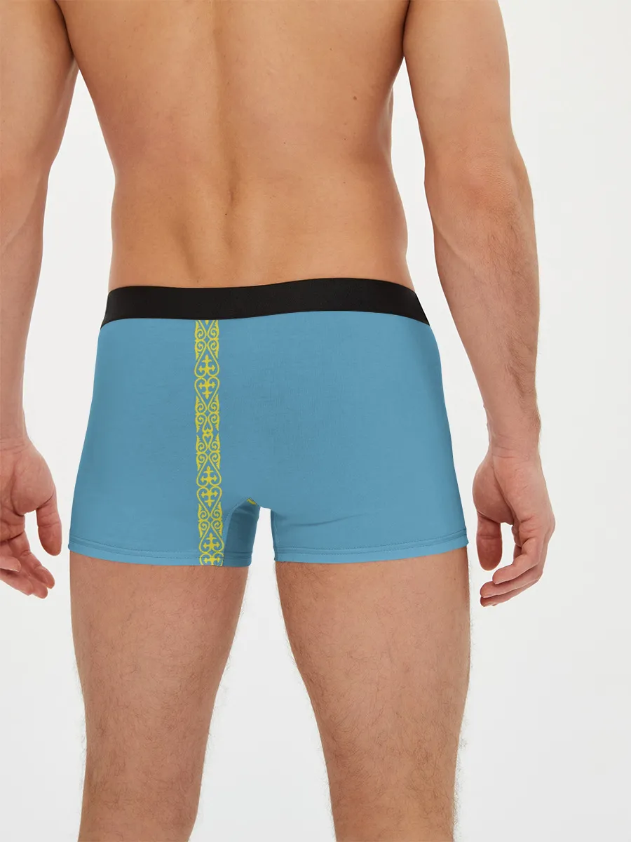 Мужские трусы боксеры / Казахстан, лента с гербом