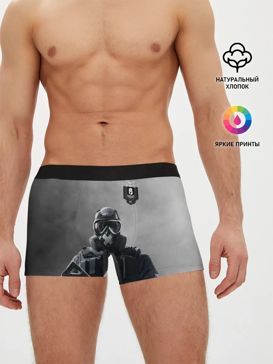 Мужские трусы боксеры / rainbow six siege