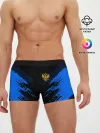 Мужские трусы боксеры / Russia-sport collection BLUE