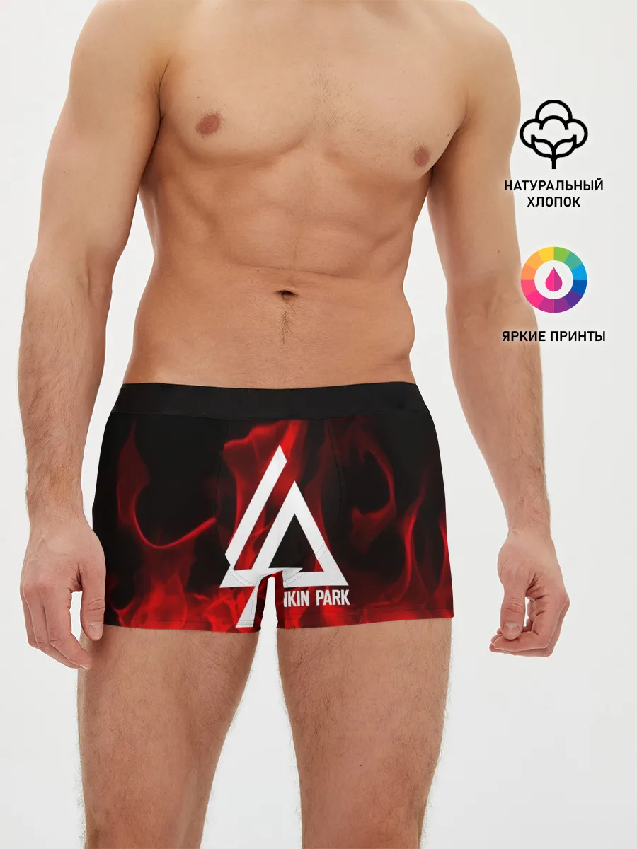 Мужские трусы боксеры / Linkin park