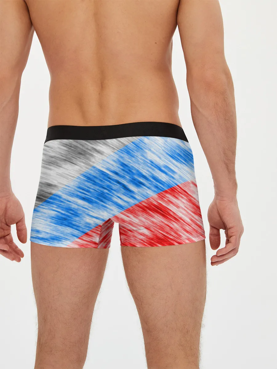 Мужские трусы боксеры / Российский флаг с гербом
