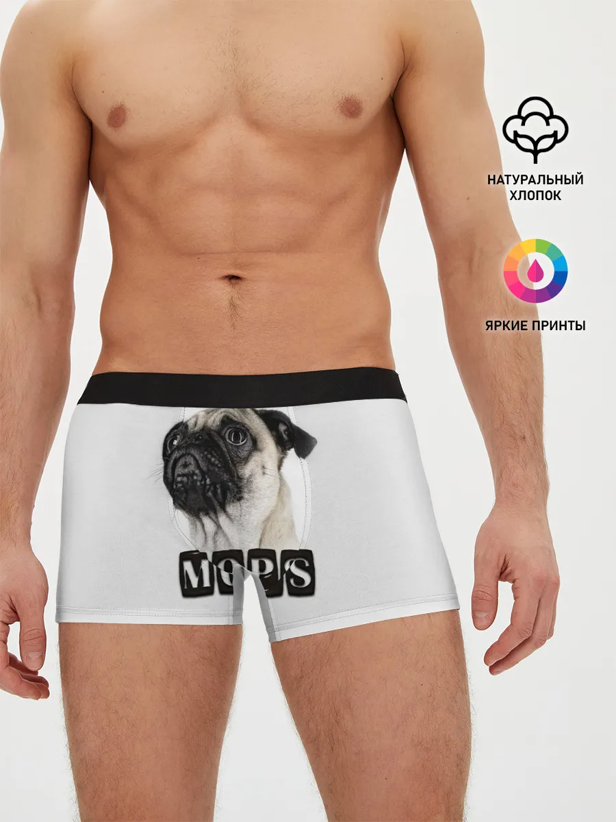 Мужские трусы боксеры / Мопс