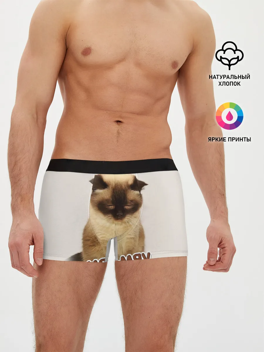 Мужские трусы боксеры / Мяу-мяу