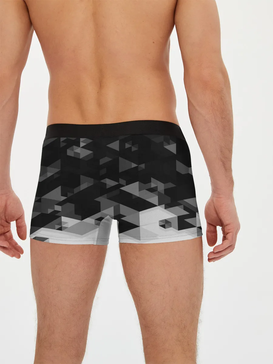 Мужские трусы боксеры / FC Real Madrid sport geometry