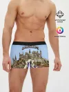 Мужские трусы боксеры / Корабль и замок в манкрафт.