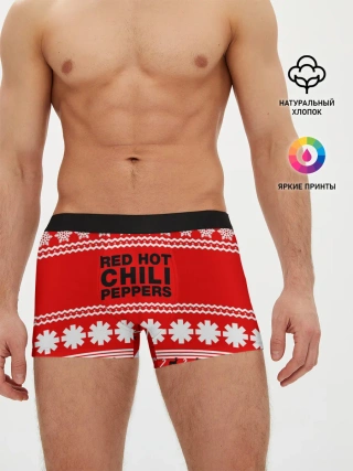 Мужские трусы боксеры / Праздничный RHCP