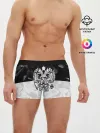 Мужские трусы боксеры / RUSSIA BLACK X WHITE | РОССИЯ