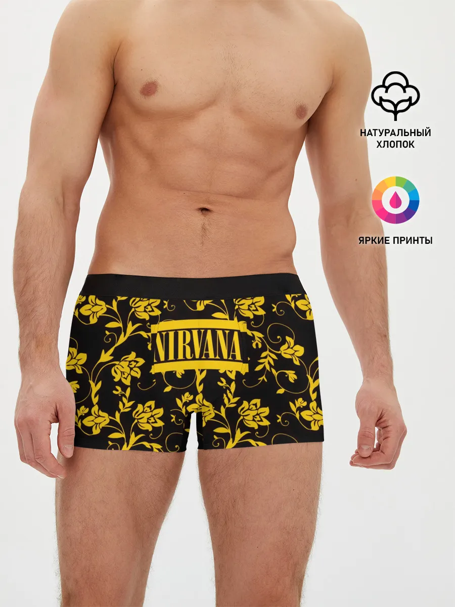 Мужские трусы боксеры / Nirvana узоры