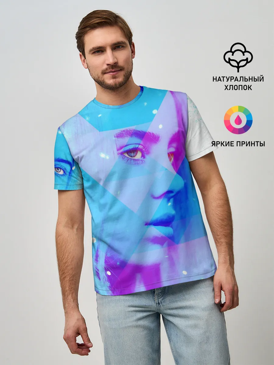 Мужская базовая футболка / Billie Blue Star