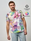 Мужская базовая футболка / Цветы