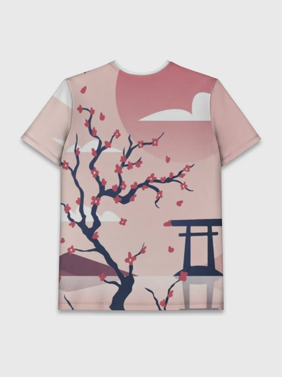 Мужская базовая футболка / Японский мотив