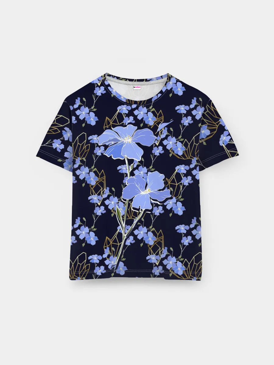 Мужская базовая футболка / Незабудки