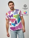 Мужская базовая футболка / БАБОЧКИ ПАТТЕРН | BUTTERFLY PATTERN