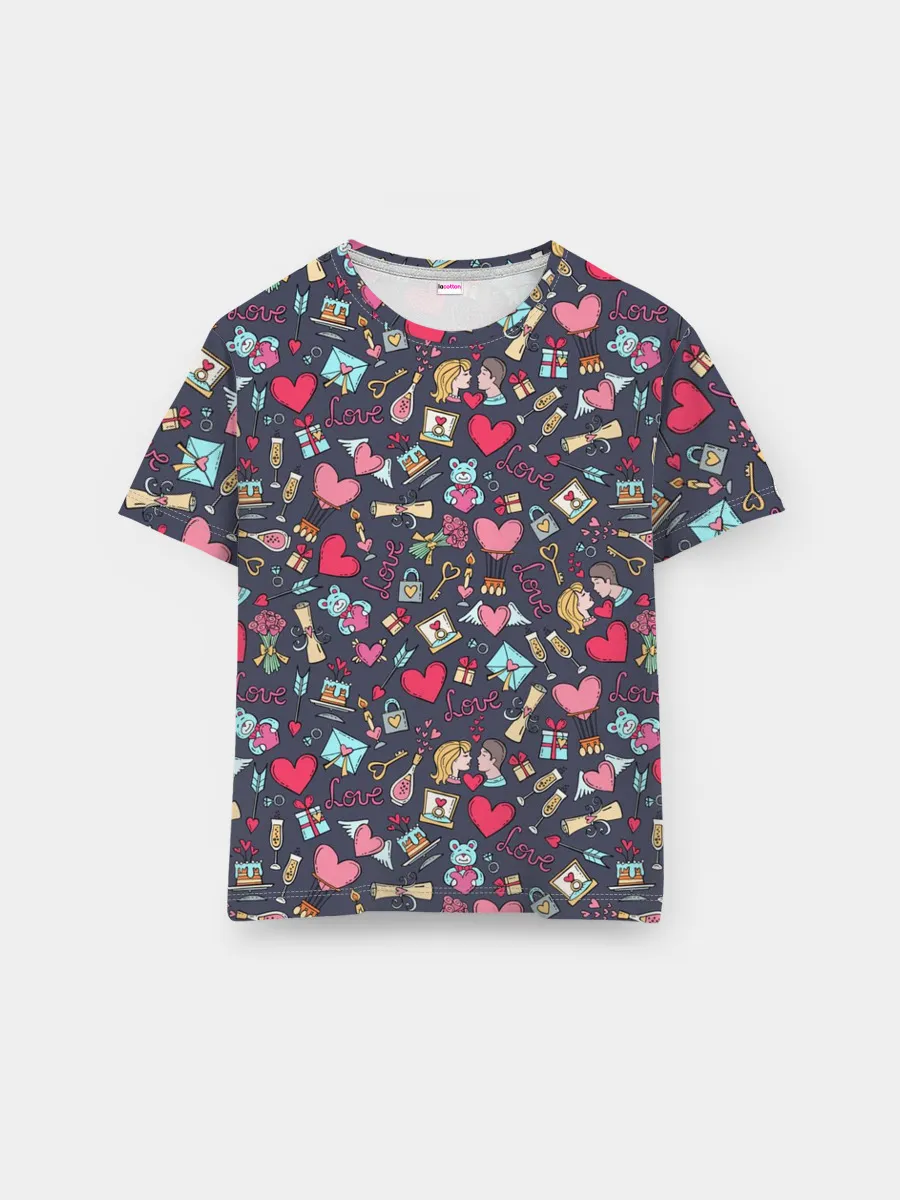 Мужская базовая футболка / LOVE