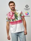 Мужская базовая футболка / Нежные Розы