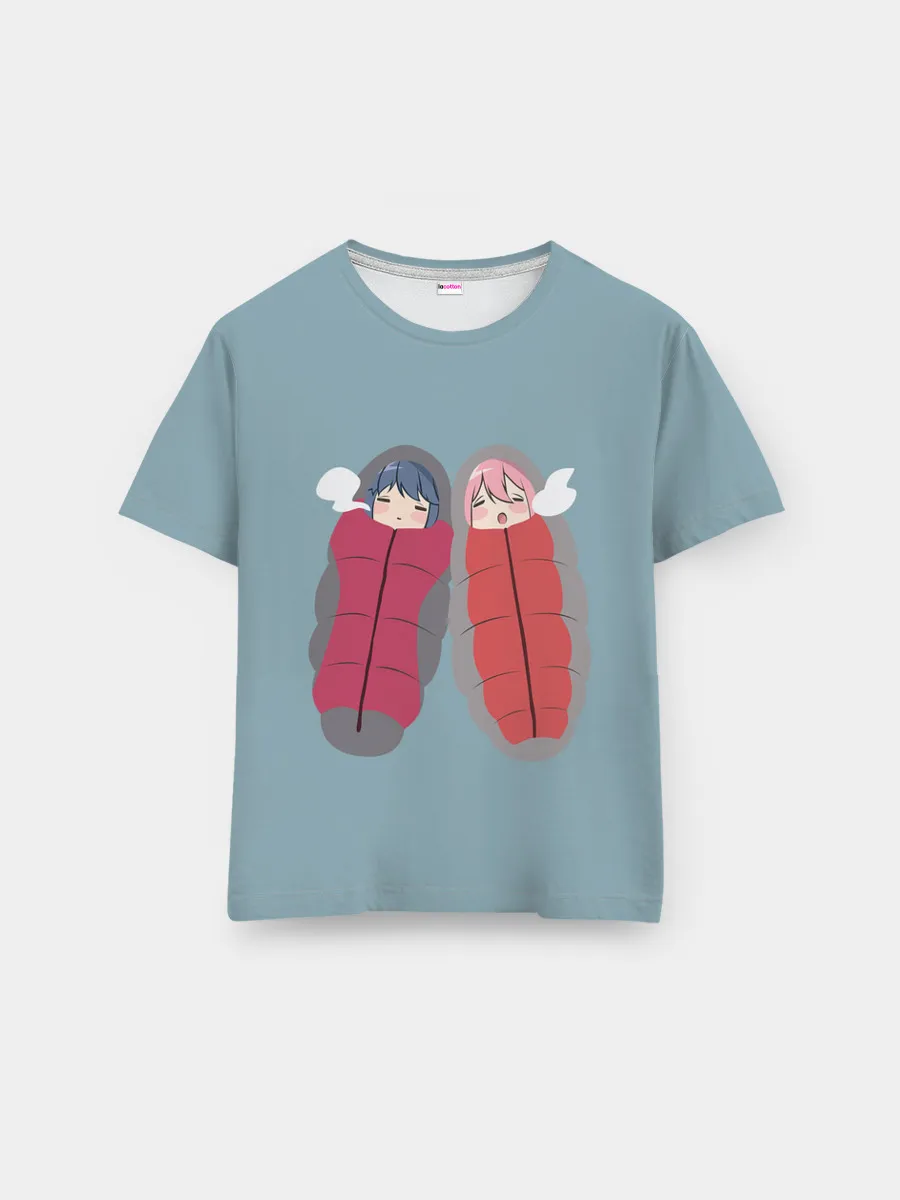 Мужская базовая футболка / Аниме про лагерь