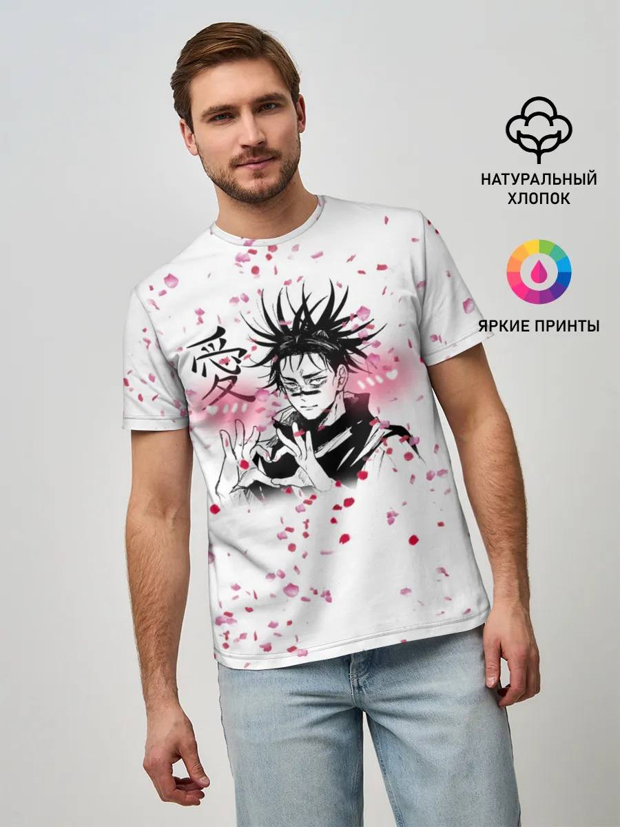 Мужская базовая футболка / Манга Аниме Любовь Сердце