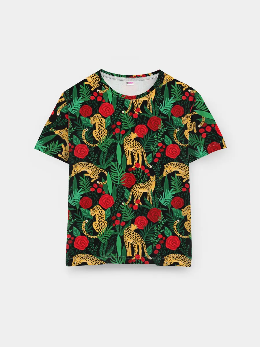 Мужская базовая футболка / Leopards | Леопардовый Паттерн