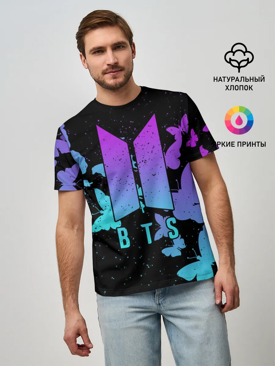 Мужская базовая футболка / BTS