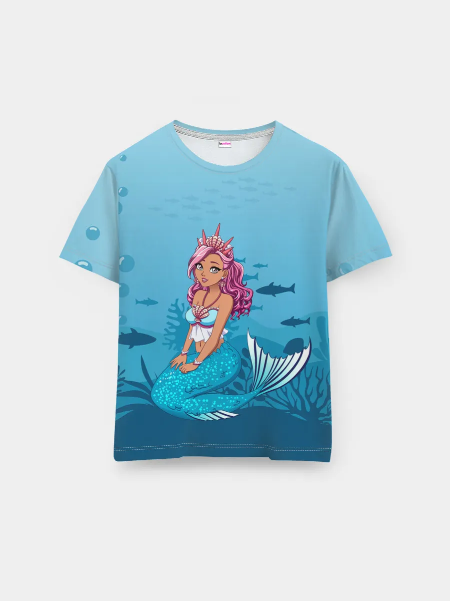 Мужская базовая футболка / Mermaid | Русалка | Русалочка