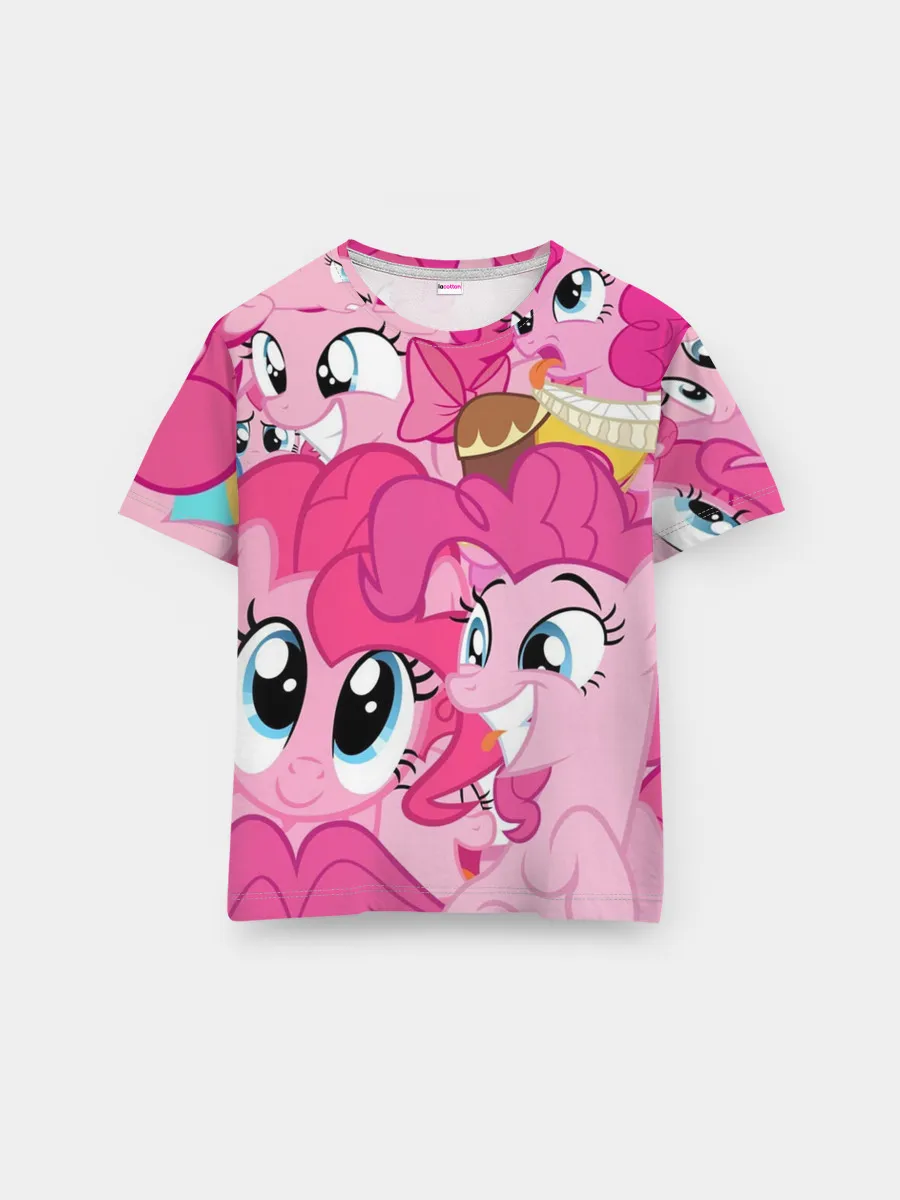 Мужская базовая футболка / Pinkie Pie pattern