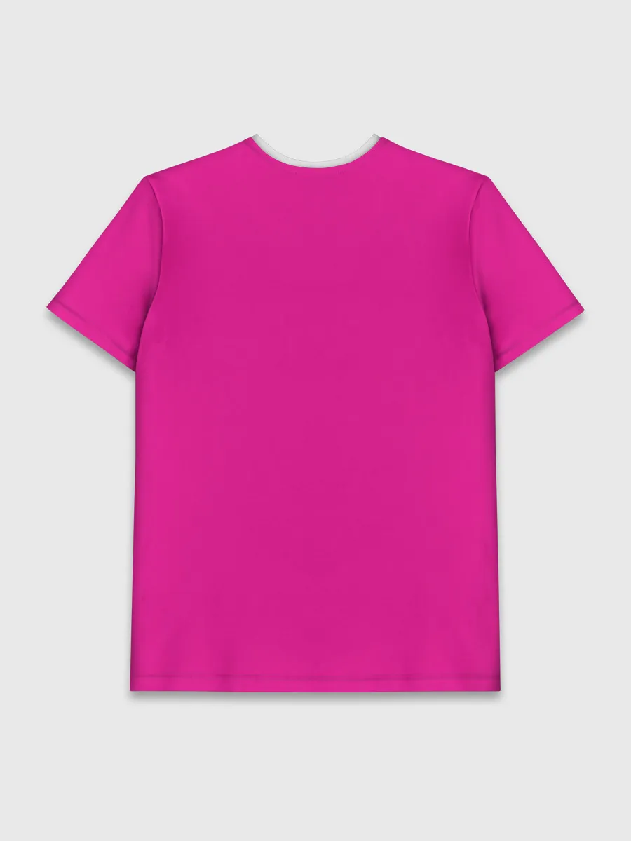 Мужская базовая футболка / Гранж розовый