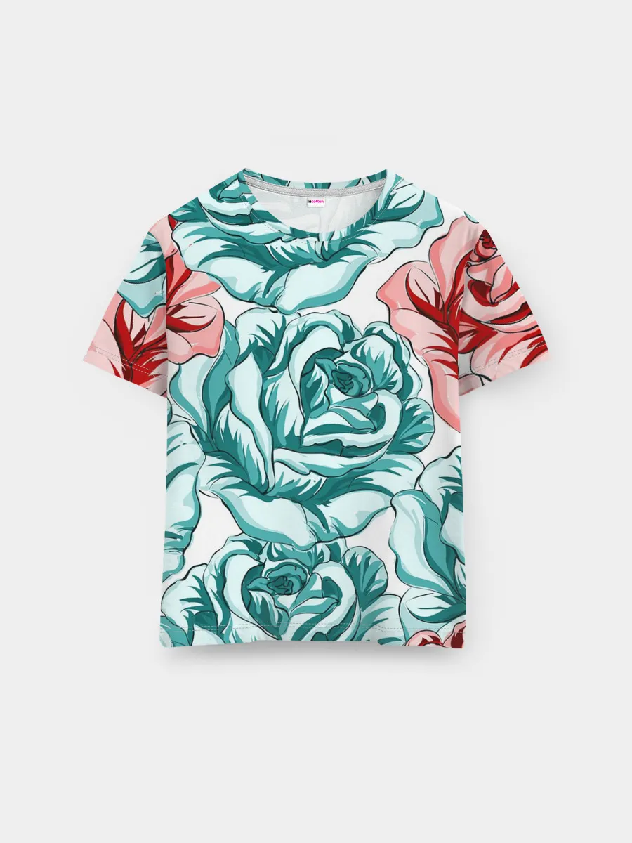 Мужская базовая футболка / Розы