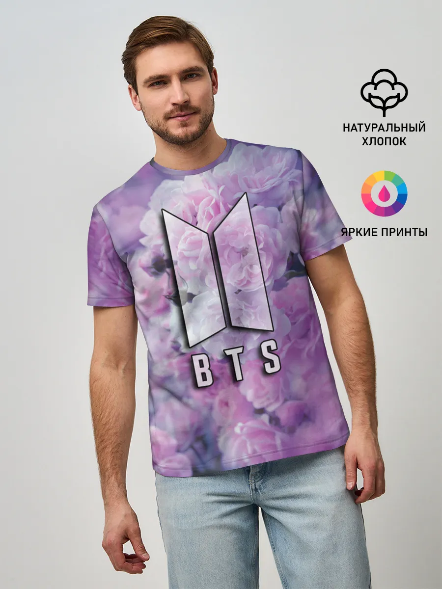 Мужская базовая футболка / BTS