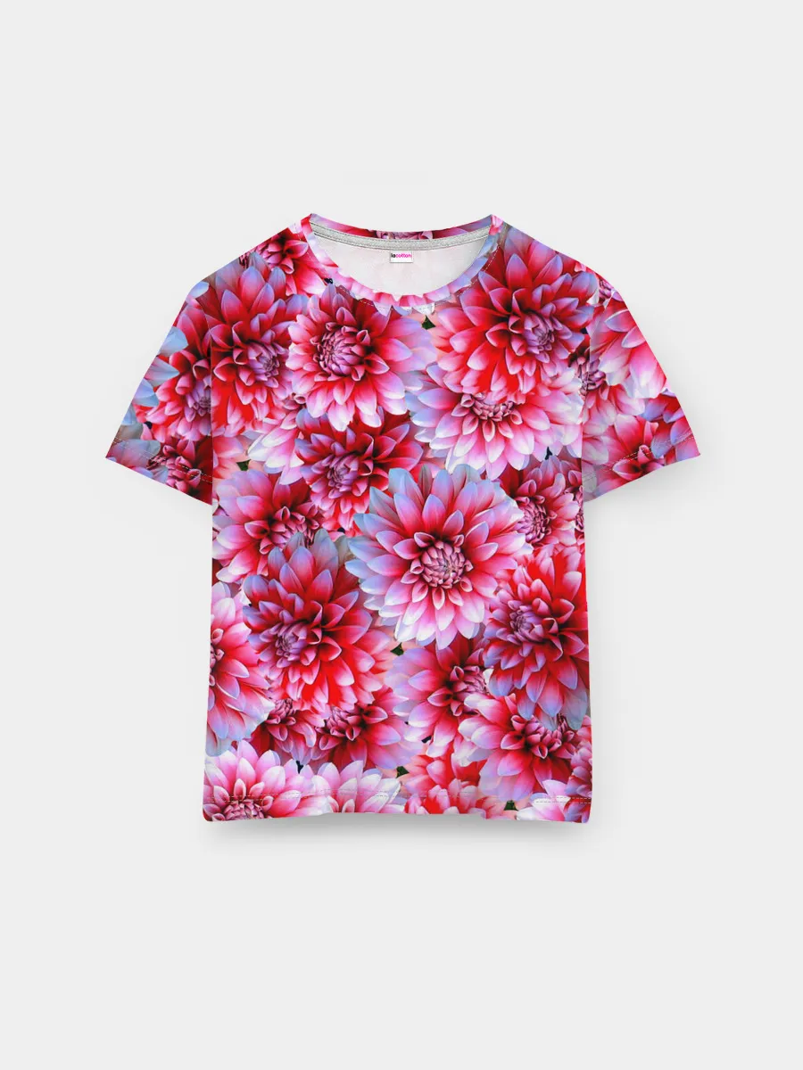 Мужская базовая футболка / Георгины