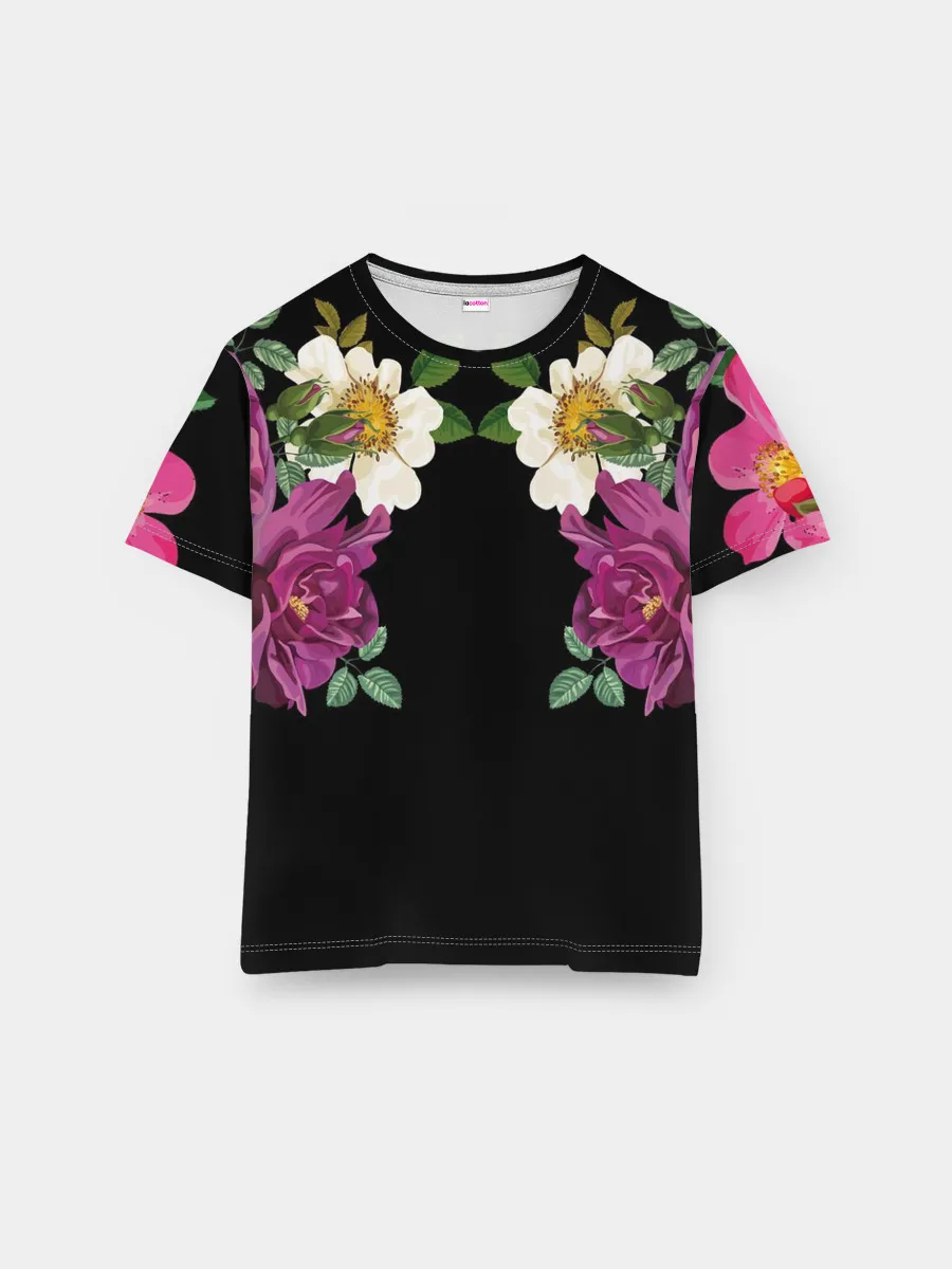 Мужская базовая футболка / Цветы