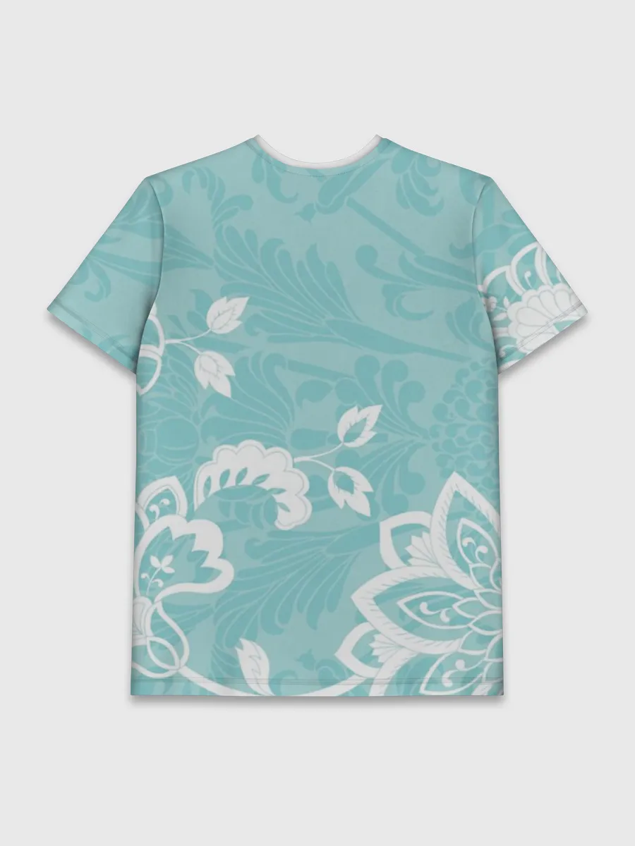 Мужская базовая футболка / Кружевные цветы