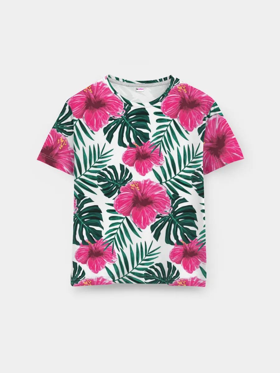 Мужская базовая футболка / Гавайский гибискус