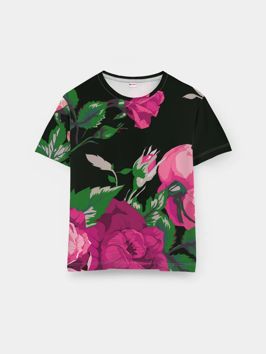 Мужская базовая футболка / Розы