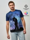 Мужская базовая футболка / Влюбленные на фоне луны