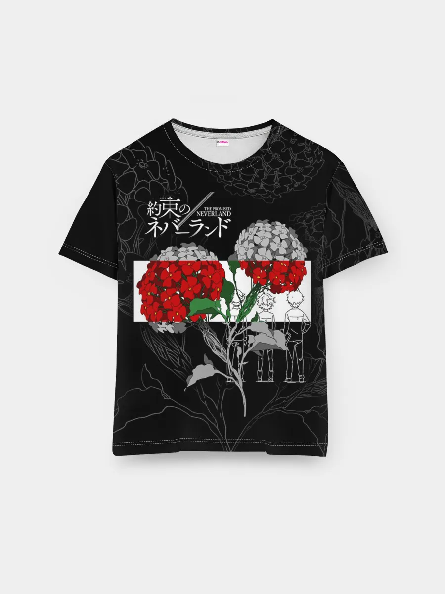 Мужская базовая футболка / Обещанный Неверленд Цветы Вида