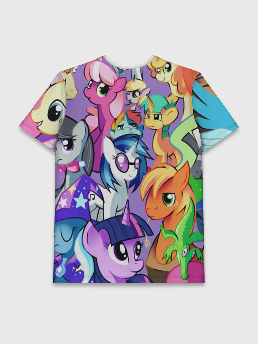 Мужская базовая футболка / МАЛЕНЬКИЕ ПОНИ