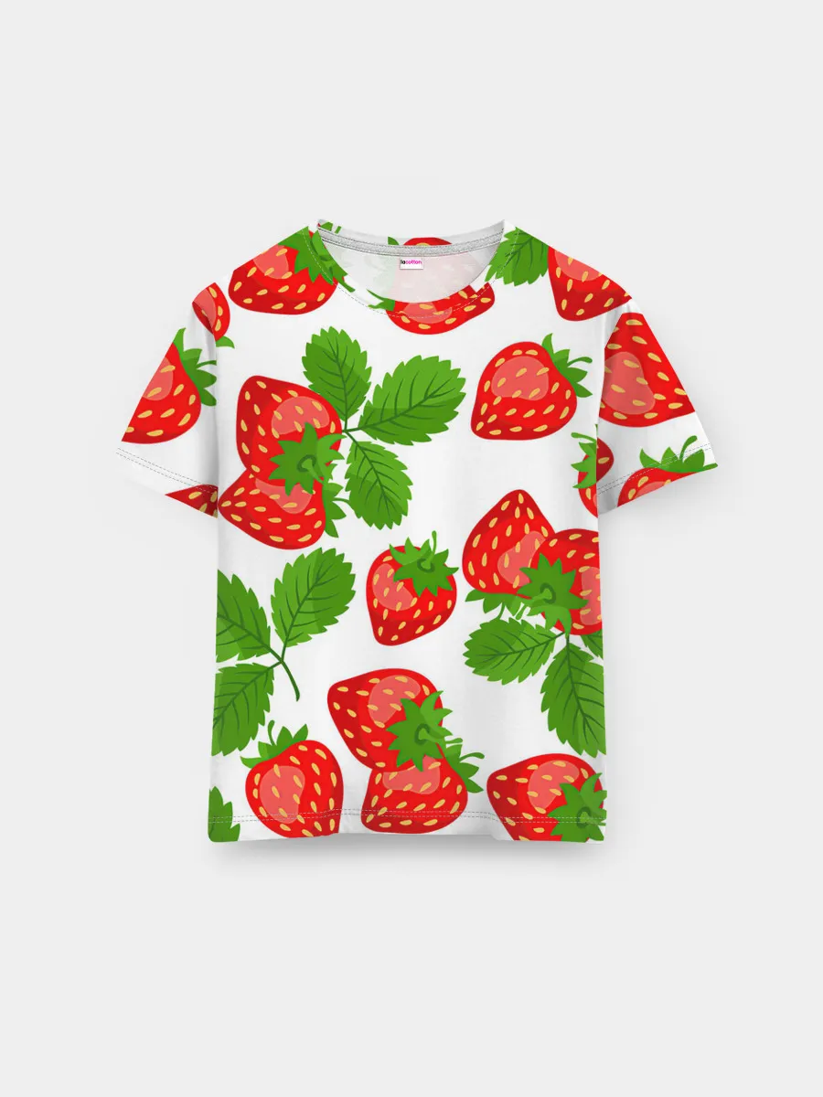 Мужская базовая футболка / Клубника