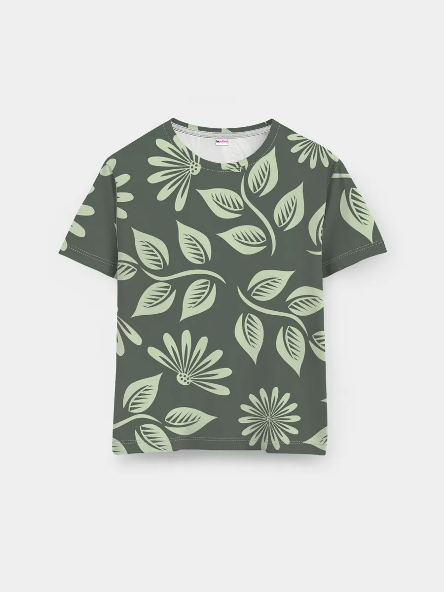 Мужская базовая футболка / Цветы