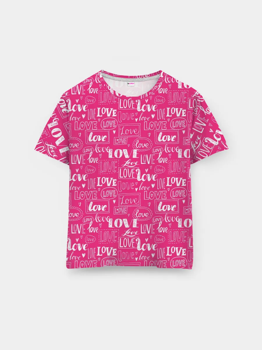 Мужская базовая футболка / Love